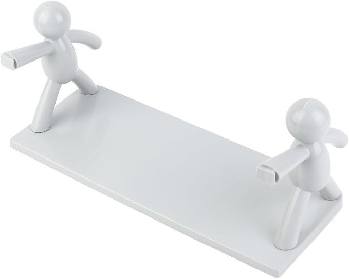 Zerodis Large Storage Space, Stable Load Bearing, Plastic Material Wall Mounted Shelf, with No Hole Installation, for Kitchen, Toilet, Bathroom (Grey)