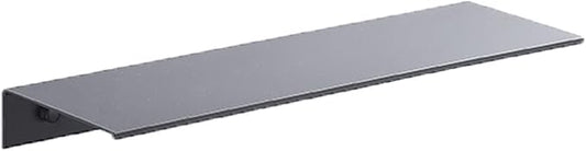 No Drill Bathroom Shelf, European Style, Simple Shelf, Black Wall Cosmetic Shelf, Space Aluminum Bathroom Shelf-30cm