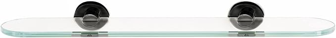 Alno A8350 Contemporary Glass Bathroom Shelf 18-in, Bronze