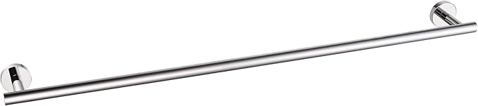 HITSLAM Chrome 30 Inch Towel Bar for Bathroom, SUS304 Stainless Steel Bathroom Towel Rack Wall Mounted, Modern Home Decor Bath Towel Holder with Hardware Accessories (Total Length 31.6 Inch)