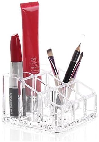 Kamay's Acrylic Transparent Square 9 Grids Lipstick Nail Polish Eyebrow Brush Display Rack (SF-1033)