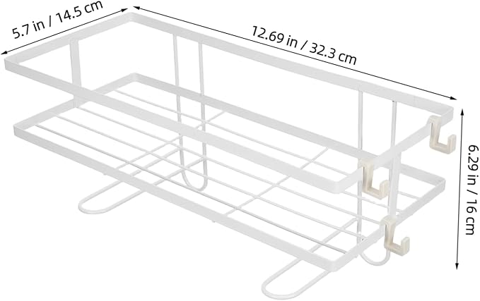 POPETPOP Toilet Storage Rack Space-Saving Shelf for Bathroom No Drilling Organizer Shelf