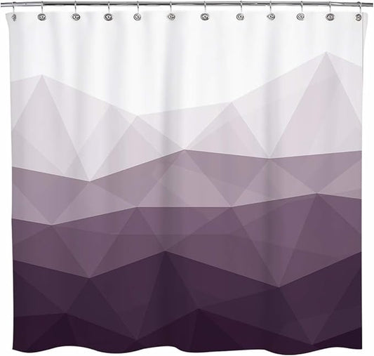 Sunlit Designer Shower Curtain, Popular Shower Curtain, Ombre Purple Fabric Shower Curtains for Bathroom Decor, Contemporary Bathroom Curtains, Purple