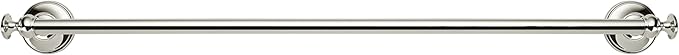 khtumeware 1 Pack Vibrant Polished Nickel Towel Bar 24 Inch Towel Rack for Bathroom Wall Mounted Thicken Steel Towel Rod Modern Home Decor