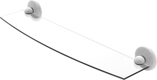 Allied Brass MC-33/24-WHM Monte Carlo Collection 24 Inch Glass Shelf, Matte White