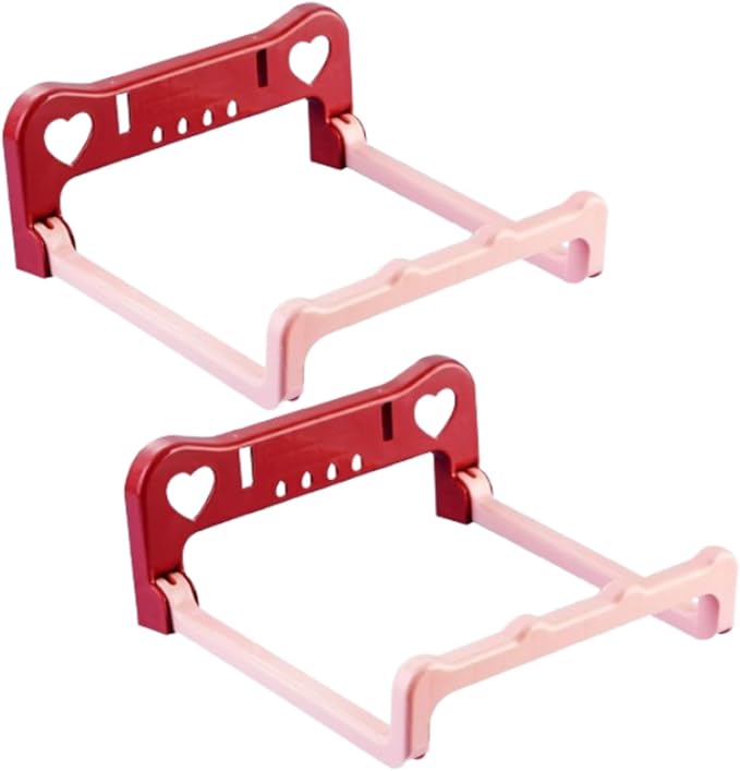 2PCS Washbasin Rack, Foldable Washbasin Storage Rack Wall Mounted Hanging Shelf for Bathroom Kitchen (Pink)
