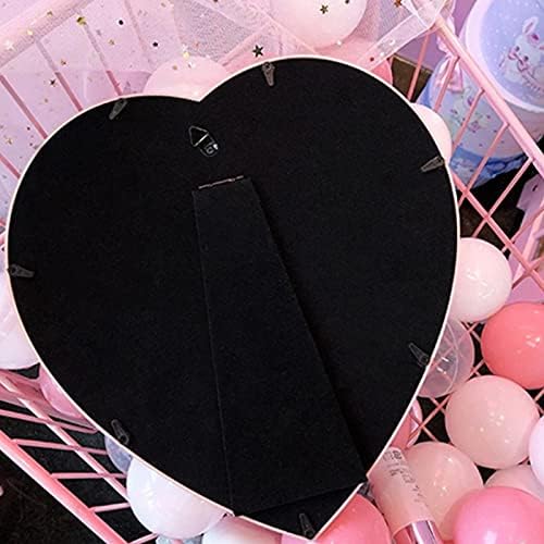 Utavu Makeup Mirror Heart Shape Wall Desktop Mirror Cosmetic Vanity Mirror for Women Ladies Friends Gift