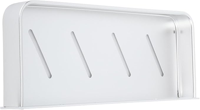 Tbest Wall Mounted Bathroom Storage Rack, Space Aluminum Shelf for Bathroom with Hooks, Drill Mounted Toilet Storage Shelf (30cm)