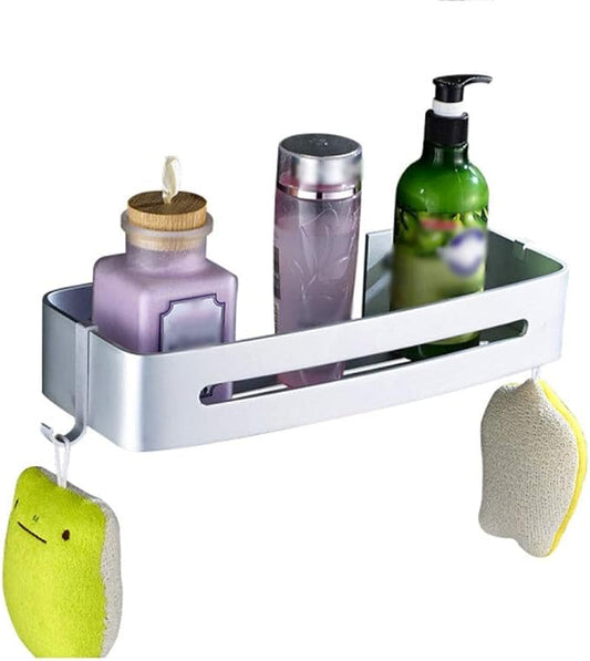 AGYH Space Aluminum Bathroom Rack Corner Wall Hanging Angle Frame Bathroom Storage Rack Single Double Layer (Free Punching)