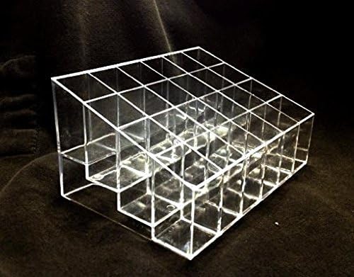 Lipstick Holder Clear Acrylic Makeup arylic Cosmetic Storage Display 24 Lattices Organizer