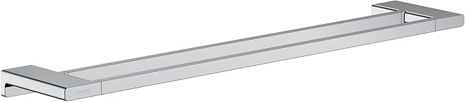 hansgrohe AddStoris Double Bath Towel Rail in Chrome 1-inch Accessories in Chrome, 41743000