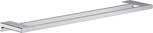 hansgrohe AddStoris Double Bath Towel Rail in Chrome 1-inch Accessories in Chrome, 41743000
