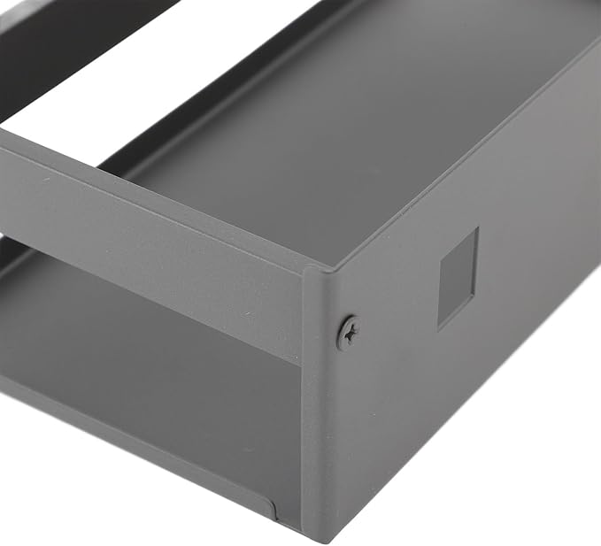 TANIQIACA Simple Aesthetic Wall Mounted Bathroom Rack, Multifunctional Floating Shelves for Bathroom Kitchen Storage, Sturdy Stainless Steel, Large Capacity, Strong Adhesive, No Drill Insta (20cm)