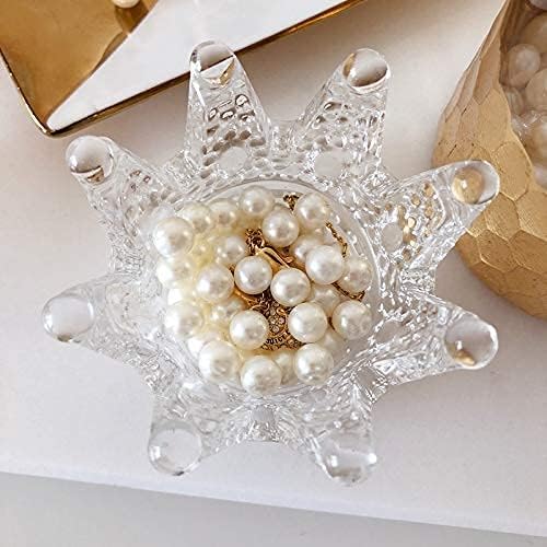 Sooyee Acrylic Makeup Brush Holder Organizer with 8mm White Pearls + 1700-Pcs Loose Beads no Hole 1.1 Lbs (8mm,Ivory)