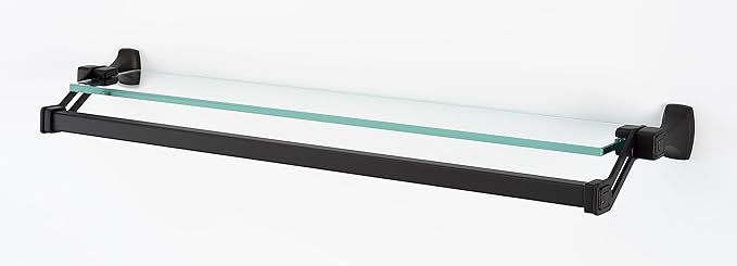 Alno 25" Glass Shelf with Towel Bar