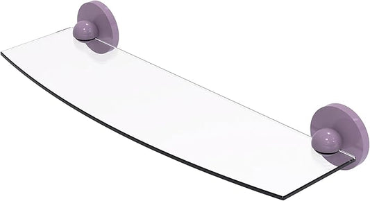 Allied Brass 1033/18-LVN Skyline Collection 18 Inch Glass Shelf, Lavender