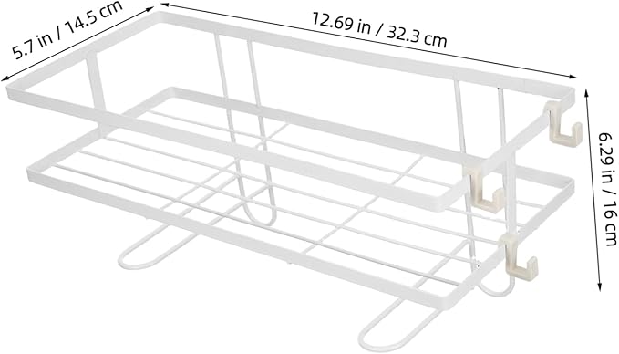SHINEOFI Bathroom Shelves Toilet Storage No Drill Paper Holder Rack Tissue Box Shampoo Holder