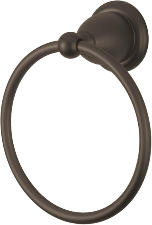 Kingston Brass BA1754ORB Heritage 6-InchTowel Ring, Oil Rubbed Bronze