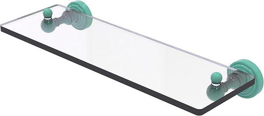 Allied Brass Waverly Place Collection Glass Vanity Shelf with Beveled Edges