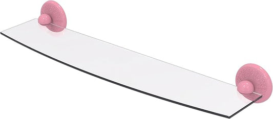 Allied Brass PMC-33/24-PNK Prestige Monte Carlo Collection 24 Inch Glass Shelf, Pink