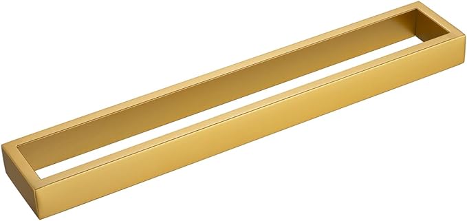 Miyili 15-3/4 Inch Bathroom Towel Bar Gold Stainless Steel Wall Mounted Hand Towel Holder for Kitchen