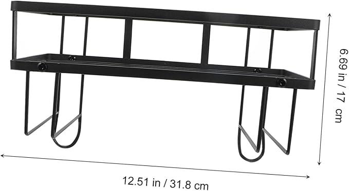 PRETYZOOM Over The Toilet Shelf Single-Tier Storage Rack Metal Storage Shelf for Bathroom