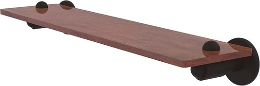 Allied Brass SH-1-22-IRW-ORB Soho Collection 22 Inch Solid IPE Ironwood Shelf, Oil Rubbed Bronze
