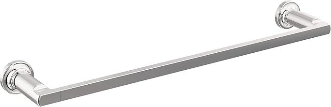 Delta Tetra (1-Pack) 18'' Towel Rack for Bathroom Polished Chrome Towel Bar for Bathroom Wall Towel Holder Rod Wall Mounted 78918