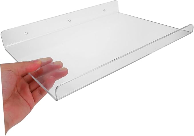 ERINGOGO Wall Mount Storage Rack Acrylic Shelf Bathroom Rack Sturdy and Organizer
