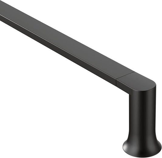 Moen Genta LX Matte Black Modern 18-Inch Single Kitchen or Bathroom Towel Bar, BH3818BL