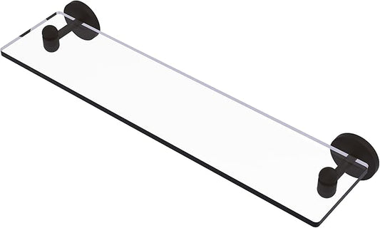 Allied Brass TA-1/22-ORB Tango Collection 22 Inch Glass Vanity Beveled Edges Shelf, Oil Rubbed Bronze