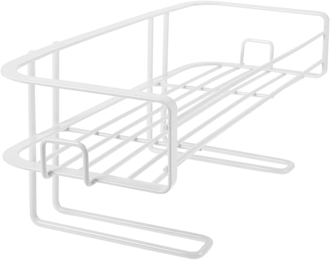 PRETYZOOM Over The Toilet Shelf Wall Mounted Storage Rack for Bathroom Sturdy Iron Organizer Cabinet 4 Shelves