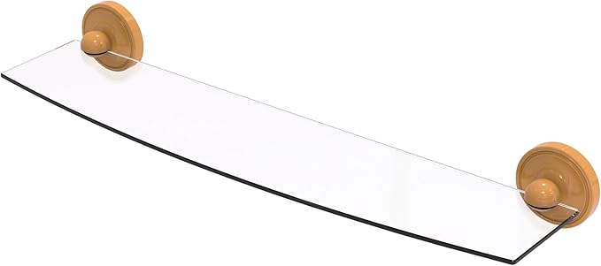 Allied Brass PR-33/24-GLY Prestige Regal Collection 24 Inch Glass Shelf, Golden Yellow