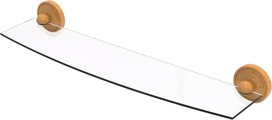 Allied Brass PR-33/24-GLY Prestige Regal Collection 24 Inch Glass Shelf, Golden Yellow