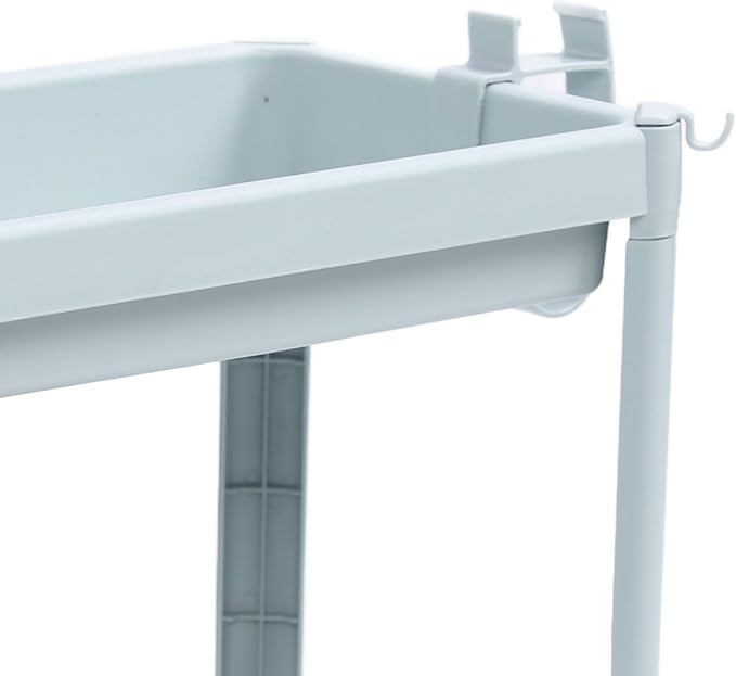 Storage Shelf for Bathroom, Open Shelf for Bathroom Storage, Independent Corner Shelf, Storage Shelf, Nordic Blue (2 (4 Tier)