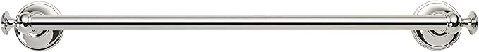 khtumeware 1 Pack Vibrant Polished Nickel Towel Bar 18 Inch Towel Rack for Bathroom Wall Mounted Thicken Steel Towel Rod Modern Home Decor