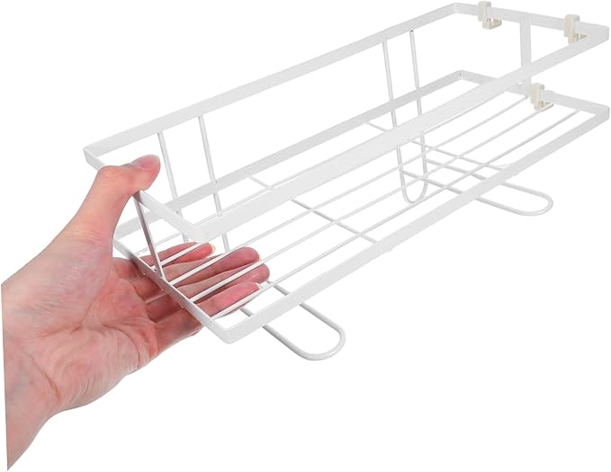SHINEOFI Bathroom Shelves Toilet Storage No Drill Paper Holder Rack Tissue Box Shampoo Holder