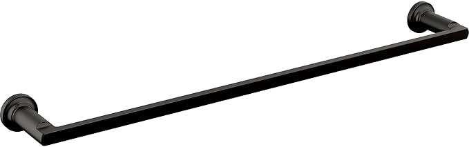 Delta Tetra (1-Pack) 24'' Towel Rack for Bathroom Matte Black Towel Bar for Bathroom Wall Towel Holder Rod Wall Mounted 78924-BL