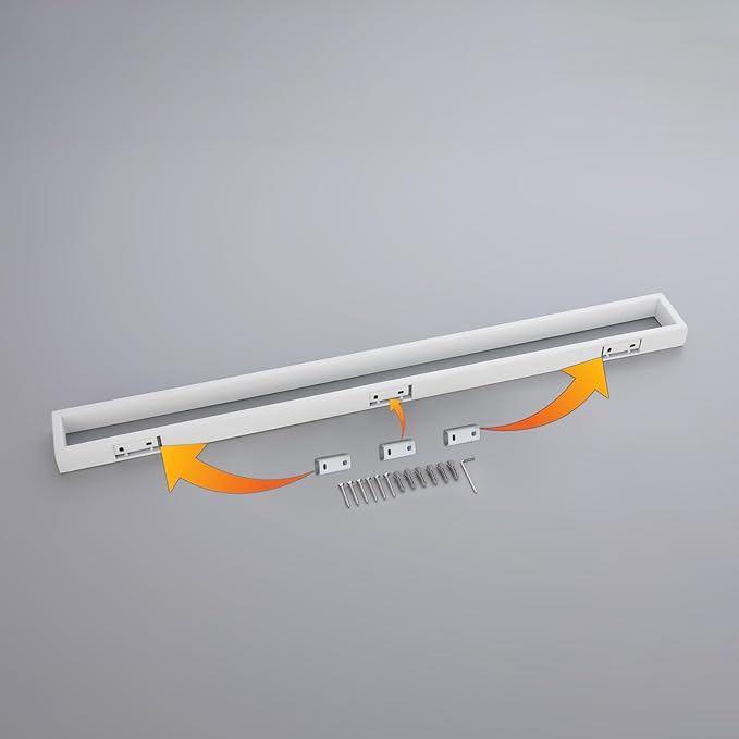 GERZWY 30-Inch Towel Bar, SUS 304 Stainless Steel Modern Square Style Bath Towel Bar Wall Mount, White
