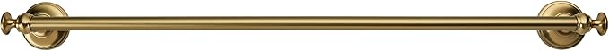 khtumeware 1 Pack Champagne Bronze Towel Bar 24 Inch Towel Rack for Bathroom Wall Mounted Thicken Steel Towel Rod Modern Home Decor