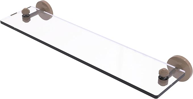 Allied Brass South Beach Collection Glass Vanity Shelf with Beveled Edges