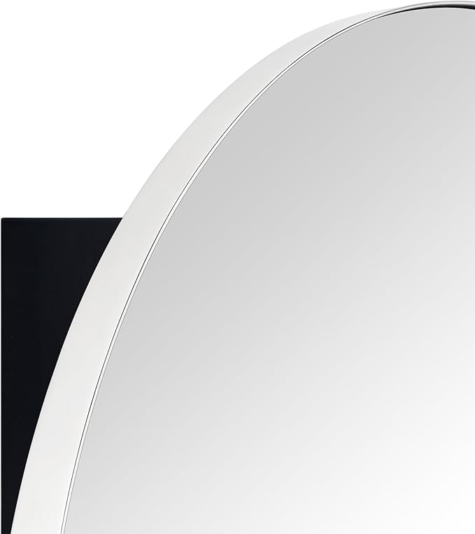 Surface Mount Polished Nickel Round CircleBathroom Medicine Cabinet with Mirror Circlular Shaped Stainless Steel Metal Framed Medicine Cabinets Bathroom Cabinet with Mirror 24'' Diameter