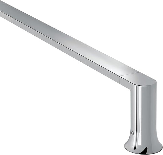 Moen Genta LX Chrome Modern 24-Inch Wall Mount Towel Holder Bathroom Single Towel Bar, BH3824CH