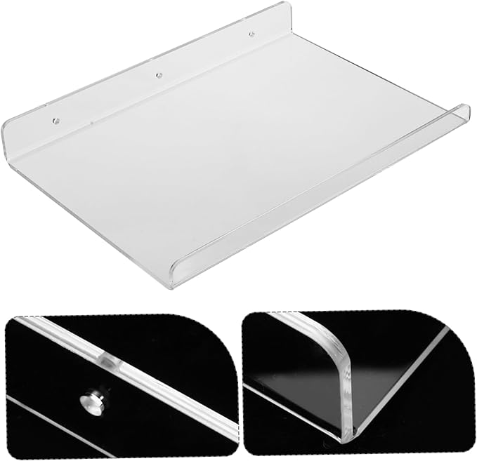 ERINGOGO Wall Mount Storage Rack Acrylic Shelf Bathroom Rack Sturdy and Organizer