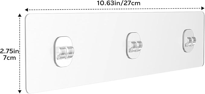 Orimade 2 Pack Shower Caddy Adhesive Replacement Sticky Wall Adhesives, 10.63 x 2.75'' (7x27cm) Pad Hook Strip Waterproof Rustproof Bathroom Organizer Shelves, Kitchen Racks Storage