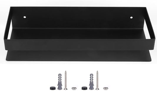 Matt Black Stainless Steel Bathroom Shelf 30cm, Kitchen Storage Rack, Durable and Waterproof - Elegant Design, Easy to Clean, Ideal for Home Organization