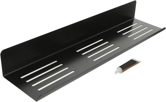 Holibanna Floating Shelves Bathroom Wall Storage Rack Stainless Steel Wall Shelf No Punch Installation for Kitchen