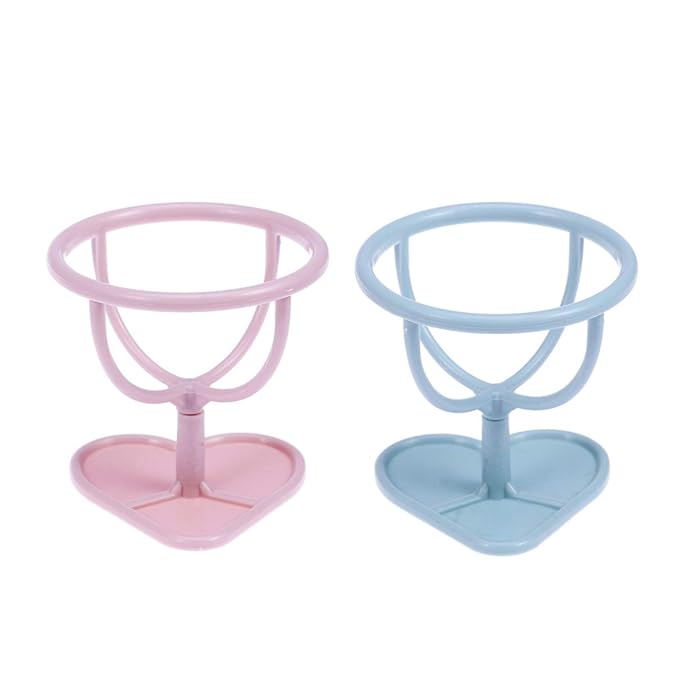 Beaupretty Makeup Sponge Holder Drying Rack - Elegant Plastic Storage Stand for Dresser Ideal for Makeup Tools