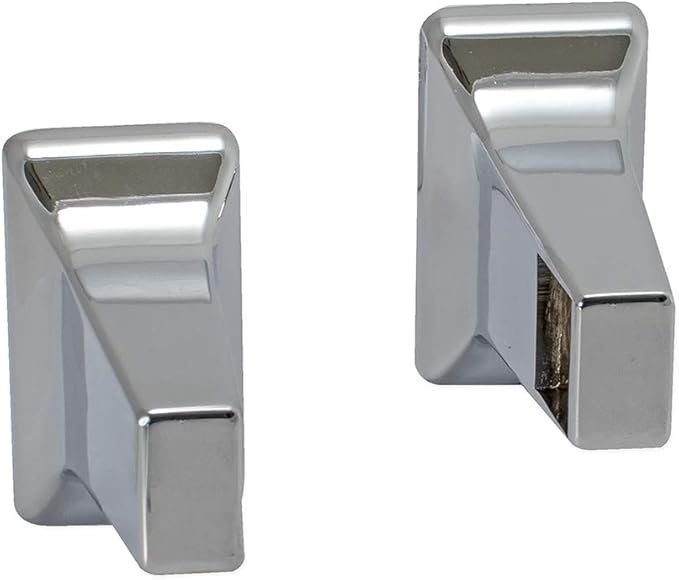 EZ-FLO Bathroom Towel Bar Brackets with 3/4 Inch Concealed Screws, Wall Mounted Towel Rack Holder, One Pair, Chrome, 15155