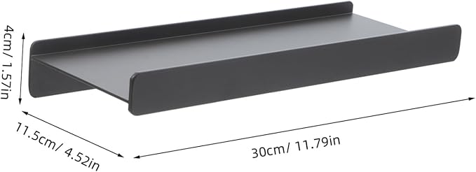 PRETYZOOM Bathroom Shelf Lip Space-Saving Wall Storage for Makeup and Grooming Essentials Modern Design for Bedroom Living Room and Kitchen Use